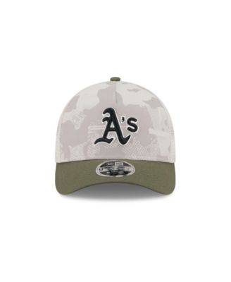 Men's Light Beige/Olive Athletics 2025 Armed Forces Day 9FORTY M-Crown A-Frame Adjustable Hat