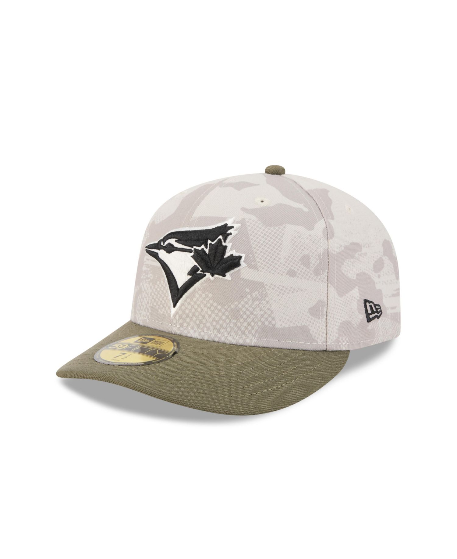 Men's Light Beige/Olive Toronto Blue Jays 2025 Armed Forces Day 59FIFTY Fitted Hat