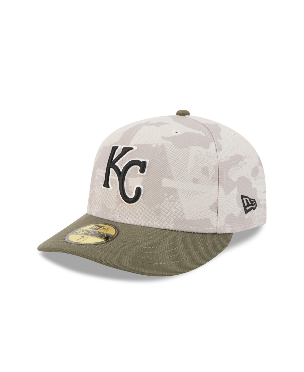 New Era Men's Light Beige/Olive Kansas City Royals 2025 Armed Forces Day 59FIFTY Fitted Hat - Light Beige, Olive