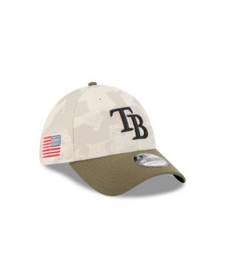 Men's Light Beige/Olive Tampa Bay Rays 2025 Armed Forces Day 39THIRTY Flex Hat