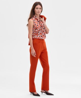 Women's Mid-Rise Bell-Bottom Pants