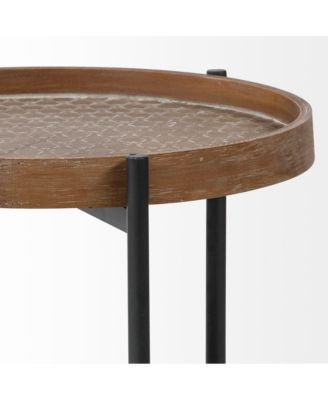 Handcrafted Solid Wood Round End Table – Rustic Charm & Durability