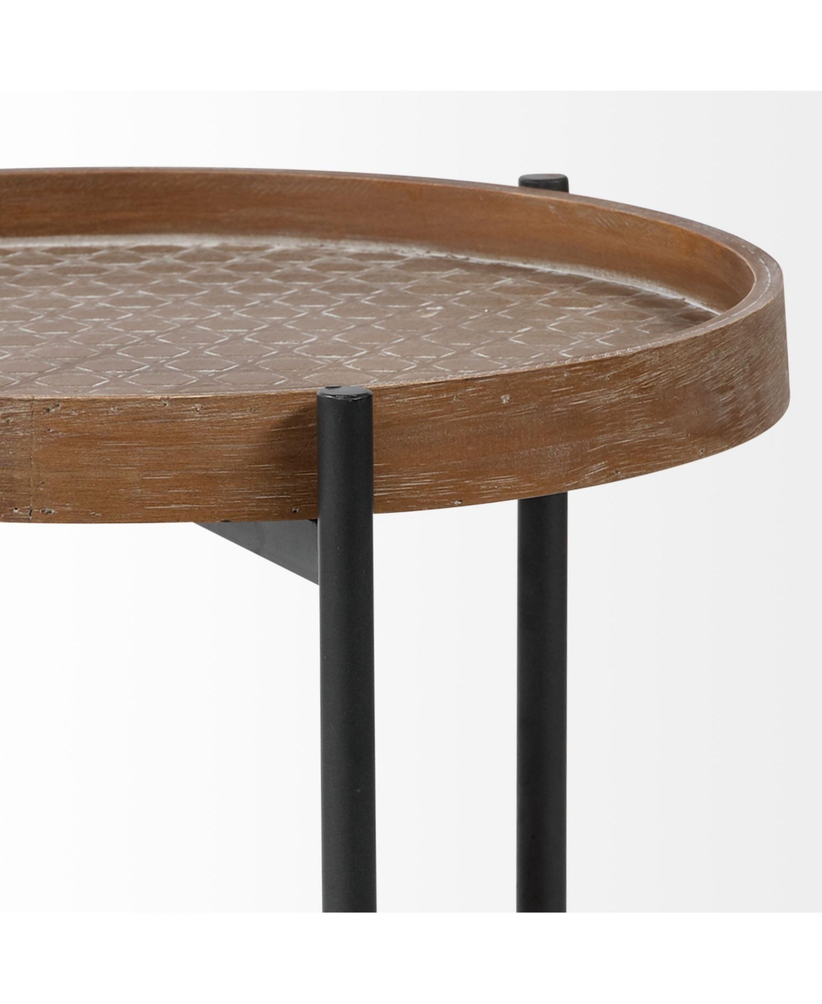 Handcrafted Solid Wood Round End Table – Rustic Charm & Durability