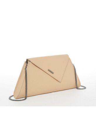 Leather Clutch Bag Nude Clutch Purse Beige Evening Bag Tan Women's Handbag