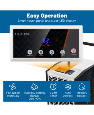 163 Pints Commercial Dehumidifier Crawl Space Dehumidifier with Pump and Drain Hose