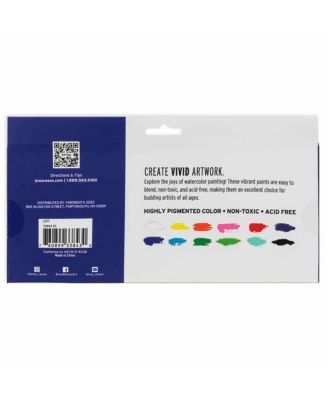 Professional Watercolor Paint Set: Bright Colors