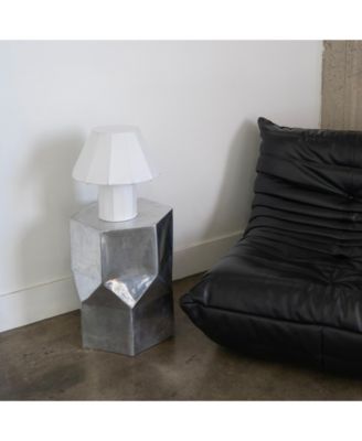 Celeste LED Lightweight Table Lamp with Resin Fabric Shade, Bulb Included (12.6")