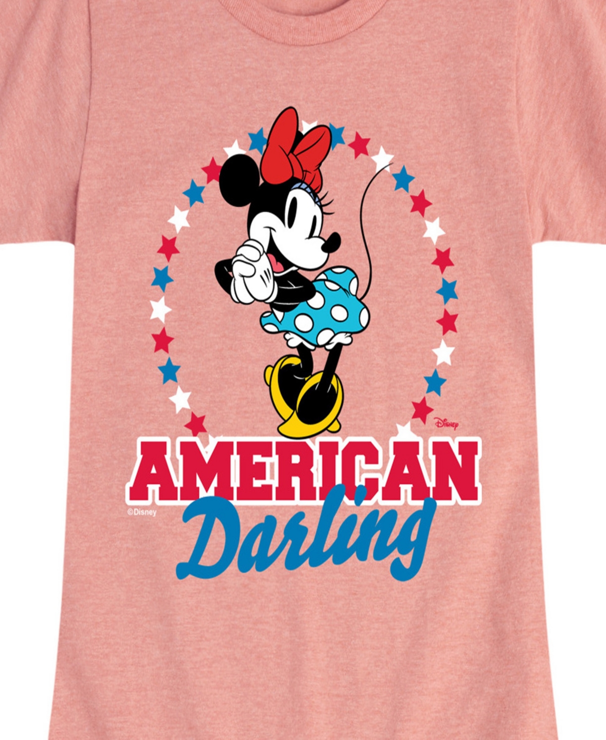 Hybrid Apparel Big Girls Disney Minnie American Darling Graphic T-shirt