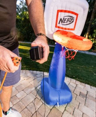 NERF AirHoop Kids Inflatable Basketball Hoop Set