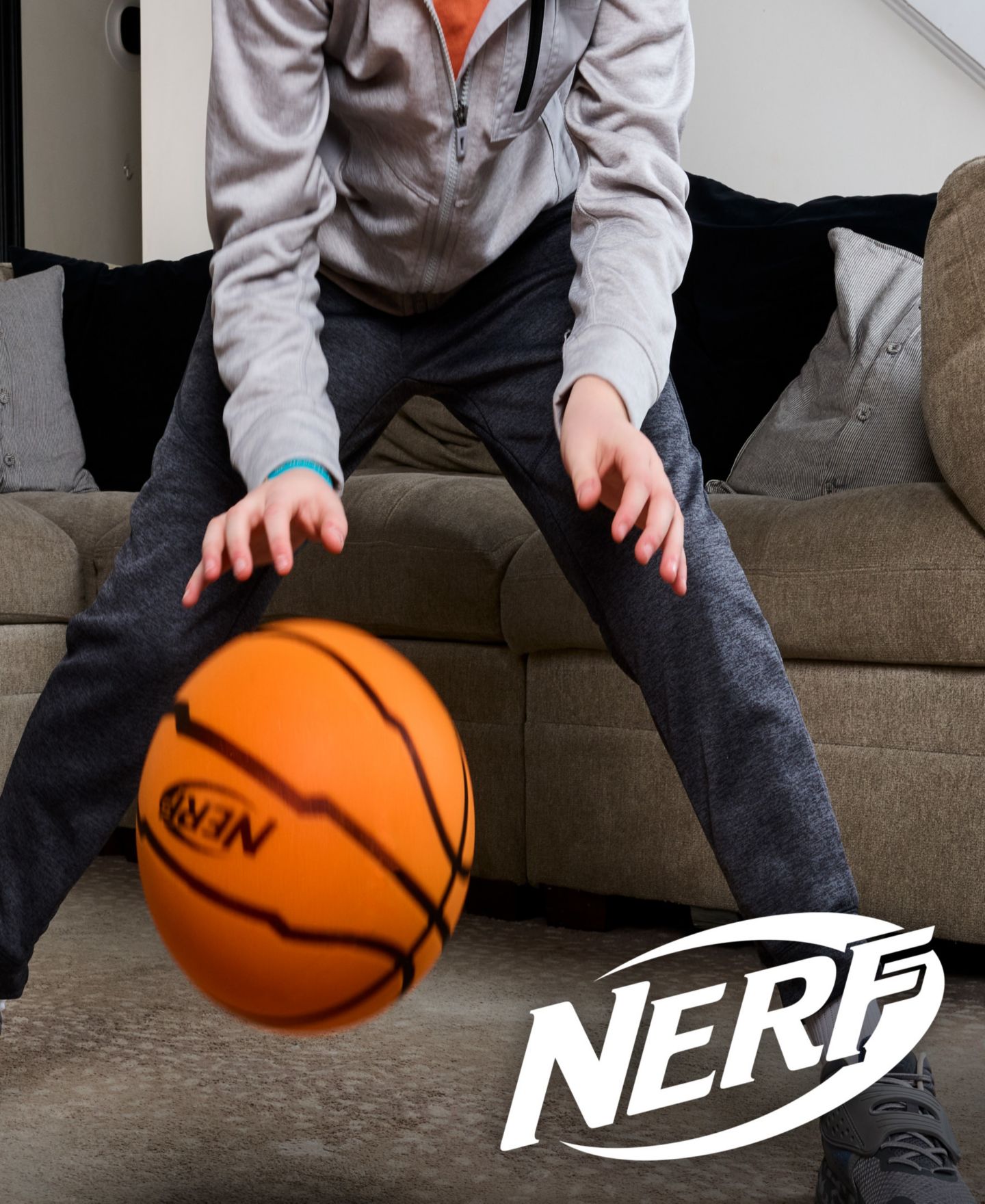 Детский мяч Franklin Sports Nerf Quietcourt Silent Foam Basketball — фото 4