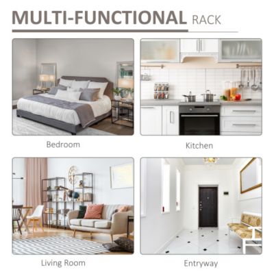 5-Tier Stackable Shoe Rack, 15-Pairs Sturdy Shoe Shelf Storage