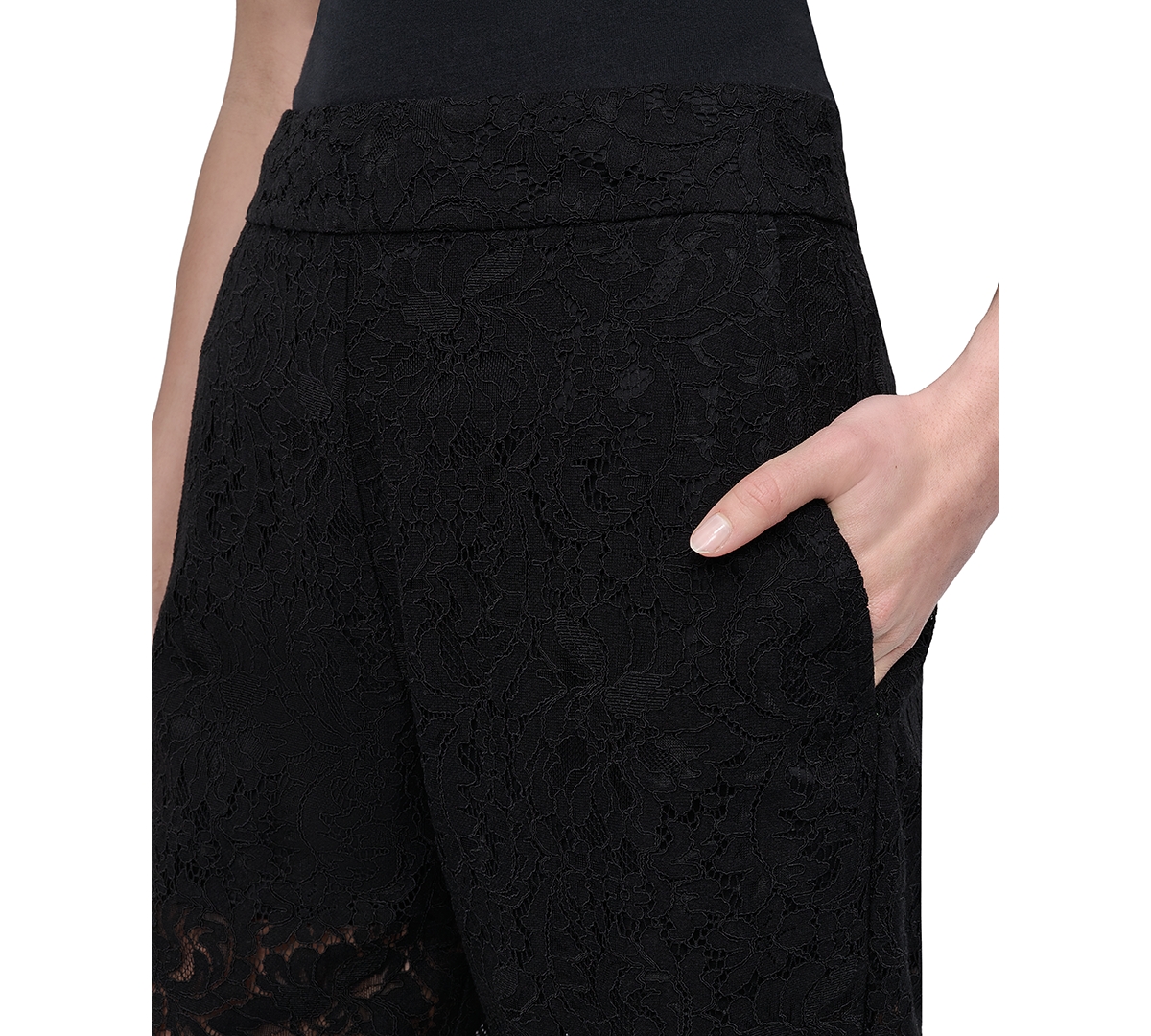 Dkny Jeans Women's Lace Cropped Pants