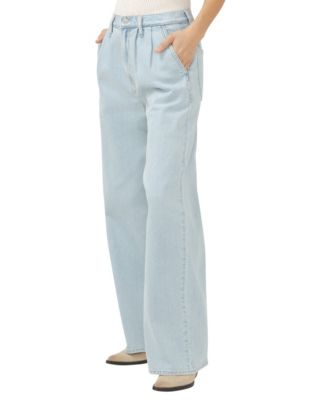 Women's High Rise Pleated Trouser Jeans