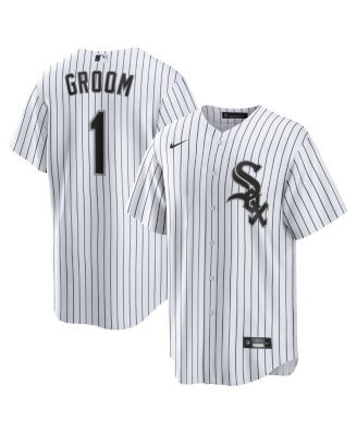 Nike - Men's&nbsp;White Chicago White Sox 1 Groom Home Replica Jersey