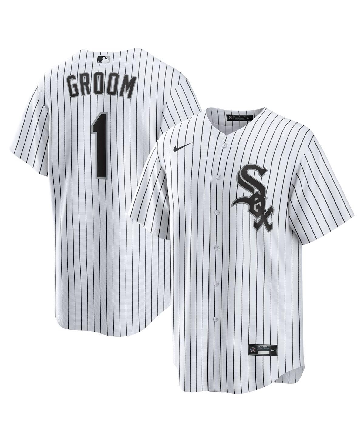 Nike Men's White Chicago White Sox 1 Groom Home Replica Jersey