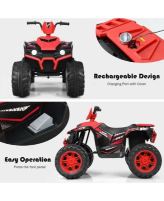 12V Kids Ride on ATV with LED Lights and Treaded Tires and LED lights