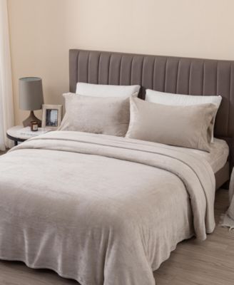 Ultra Soft & Cozy Velvet Plush Fleece Printed Sheet Set