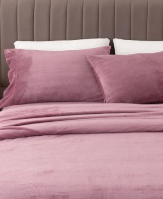 Ultra Soft & Cozy Velvet Plush Fleece Printed Sheet Set