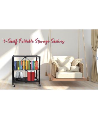 6 Story Metal Garage Storage Rack Adjustable Partition Shelves 400lb per Layer Heavy Duty Black