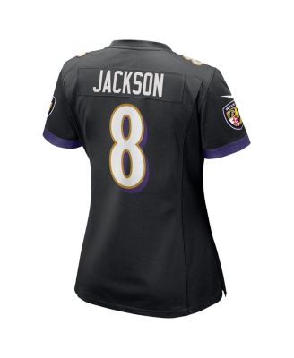 Women's Lamar Jackson Black Baltimore Ravens Alternate Game Jersey