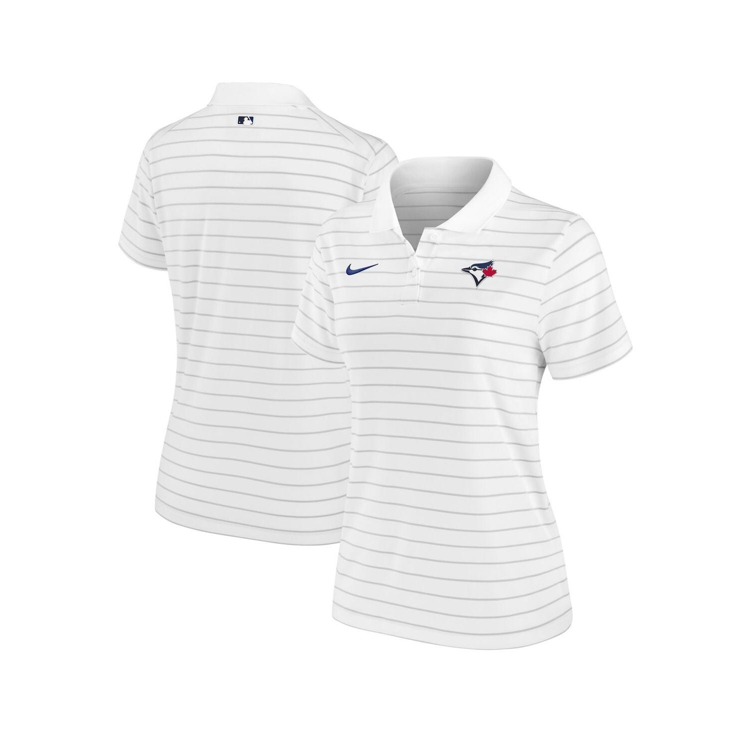 Women's White Toronto Blue Jays Authentic Collection Victory Performance Polo Shirt