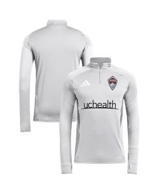 adidas - Adidas Men's Silver Colorado Rapids 2025 Quarter-Zip Long Sleeve Training Sweatshirt