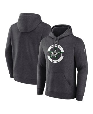 Fanatics - Men's Heather Charcoal Dallas Stars Secondary Logo Pullover Hoodie