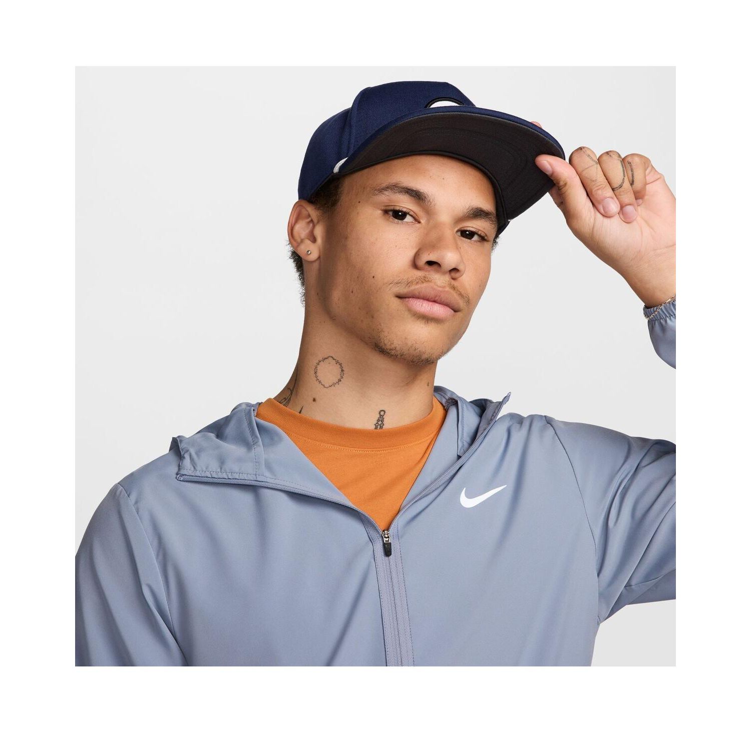 Men's and Women's Navy Retro Pro Performance Snapback Hat