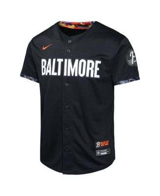 Big Boys and Girls Black Baltimore Orioles City Connect Limited Jersey