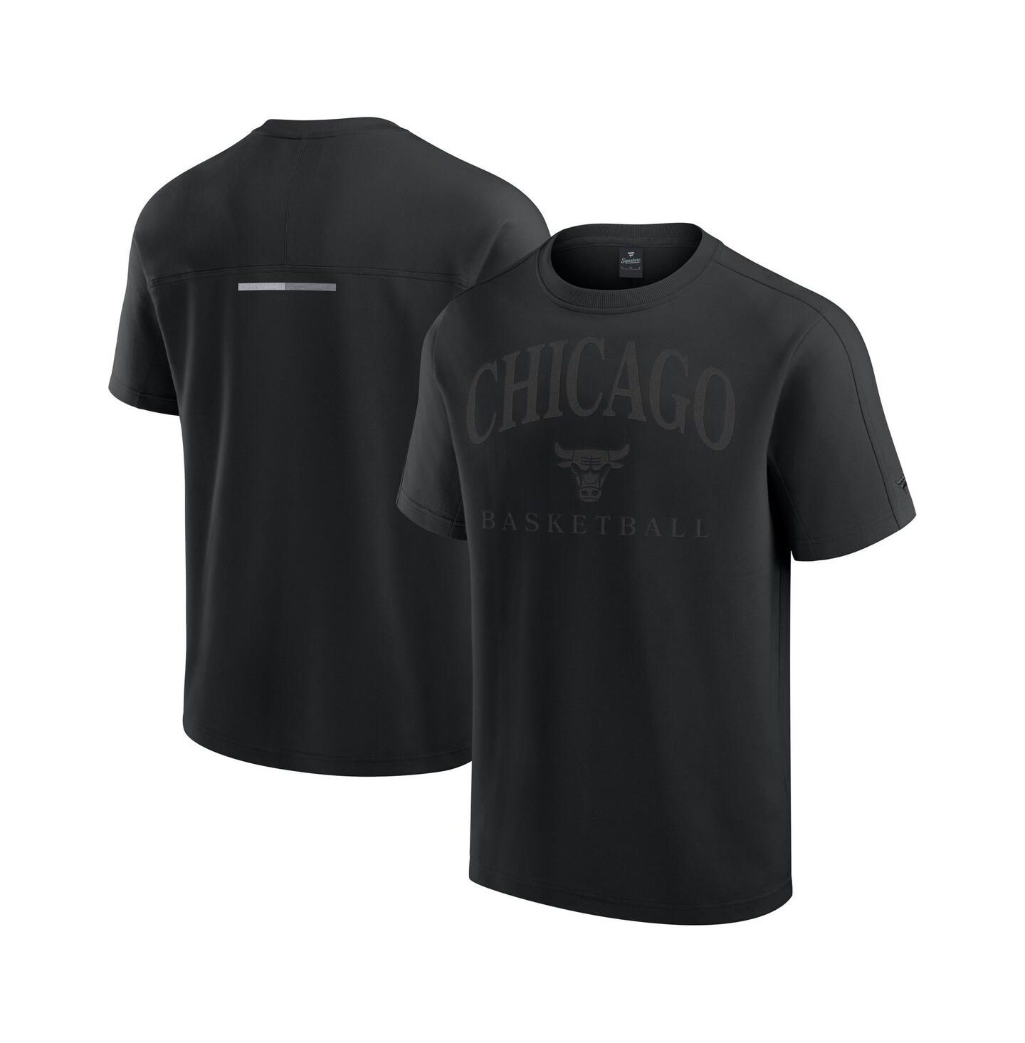 Мужская футболка Fanatics Black Chicago Bulls Flex Tri-Blend — фото 1