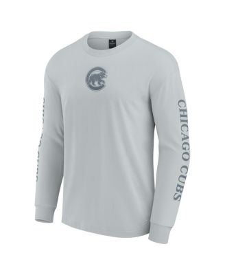 Men's Gray Chicago Cubs Elements Strive Long Sleeve T-Shirt
