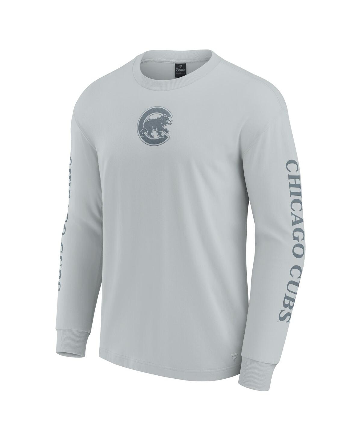 Fanatics Men's Gray Chicago Cubs Elements Strive Long Sleeve T-shirt