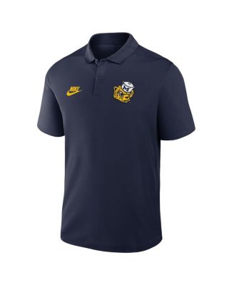 Men's Navy Michigan Wolverines Primetime Victory Legacy Vault Logo Performance Polo Shirt