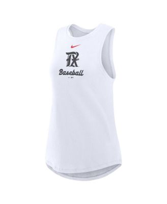 Women's White Texas Rangers City Connect Tricode High Neck Performance Tank Top