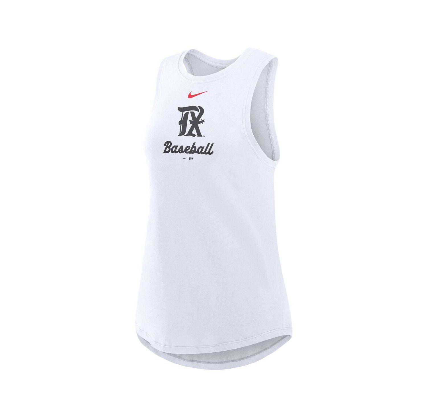 Women's White Texas Rangers City Connect Tricode High Neck Performance Tank Top