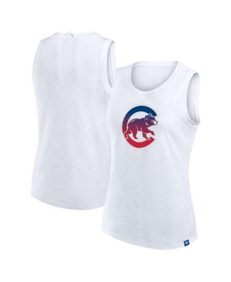 Fanatics - Women's White Chicago Cubs Activate Slub Tank Top