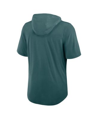 Men's Midnight Green Philadelphia Eagles Lockup Tri-Blend Hoodie T-Shirt