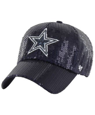 Women's&nbsp;Navy Dallas Cowboys Dazzle Clean Up Adjustable Hat
