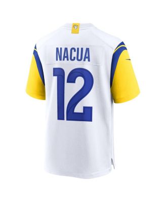 Men's Puka Nacua White Los Angeles Rams Game Player Jersey