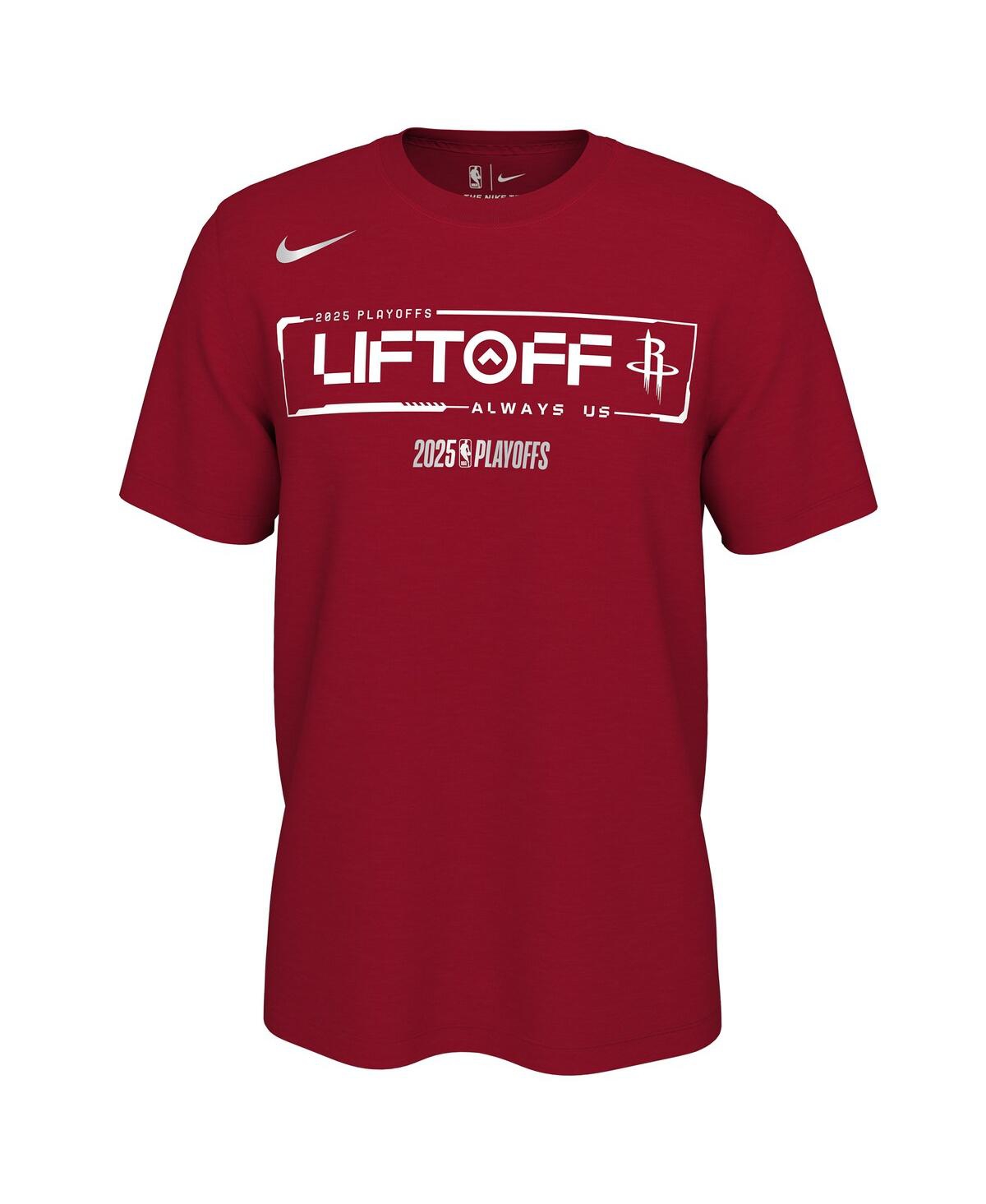Nike Men's And Women'sâ Red Houston Rockets 2025 Nba Playoffs On-court Mantra T-shirt