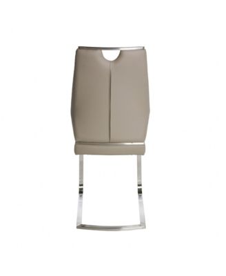 Set of Two Faux Leather Cantilever Chairs for Modern Home and Office Seating