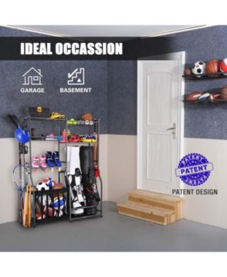 Weight Capacity Sports Organizers Rack for Garage Storage