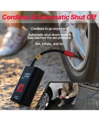 7.4V / 5200mAh Tire Inflator Portable Air Compressor, 150PSI