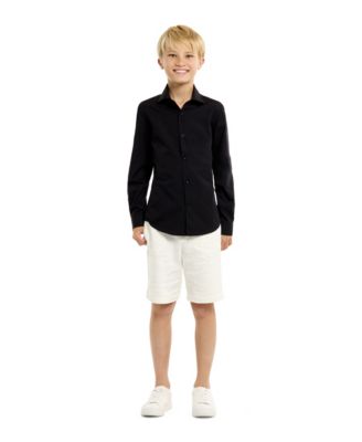 Big Boys Knight Solid Color Shirt