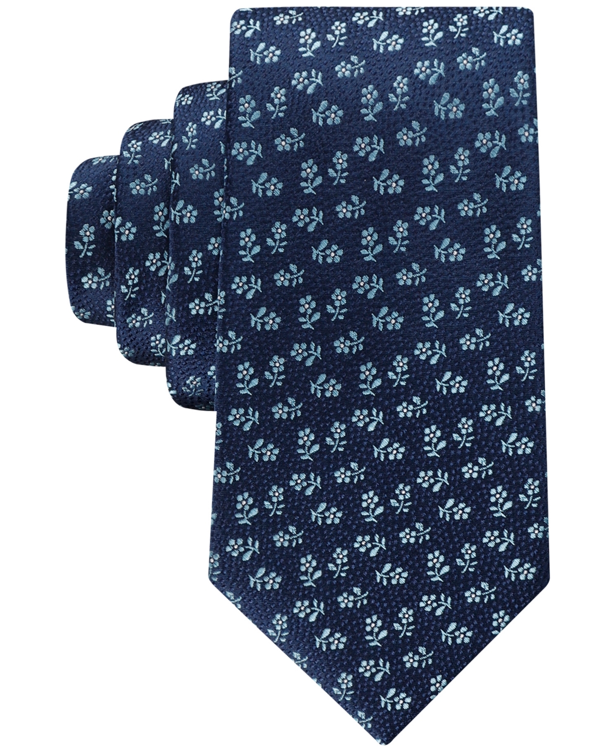 Men's Montrose Floral Tie - Navy/aqua