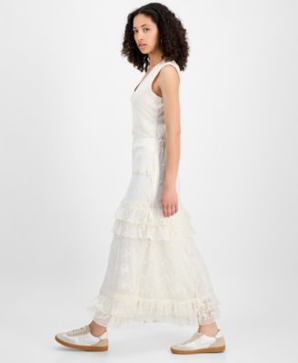 Women's Lace Tiered Maxi Skirt, Exclusively at Macy's
