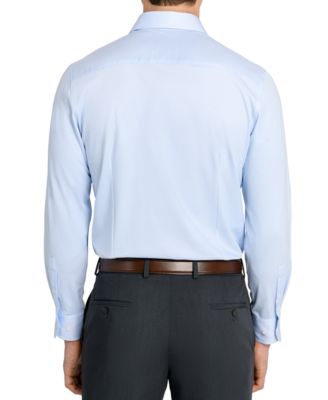 Men's Geometric Hybrid Slim Fit Easy Care Long Sleeve Shirt