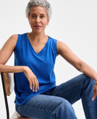 Style & Co Women's V-Neck Tank Top, Exclusively at Macy's