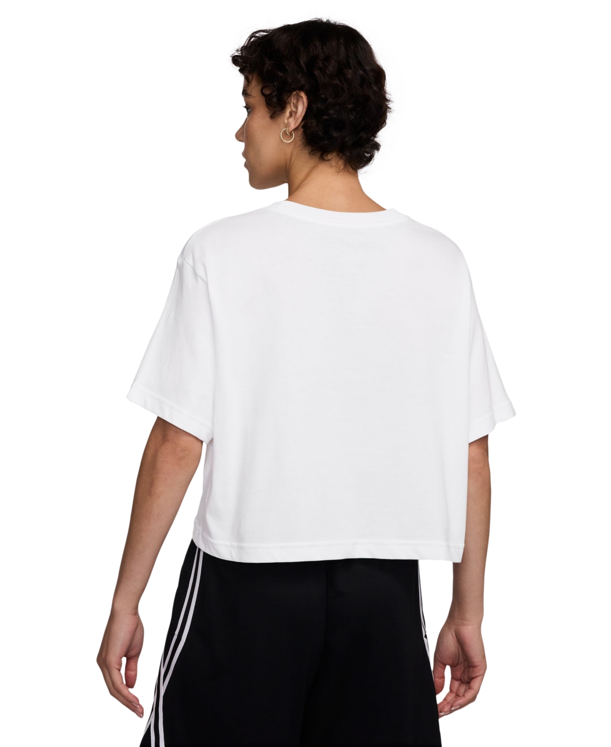 Nike Swoosh Fly Graphic T-shirt In White