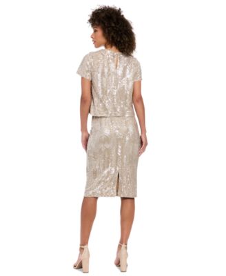 Women's Sequin-Pattern Pencil Skirt